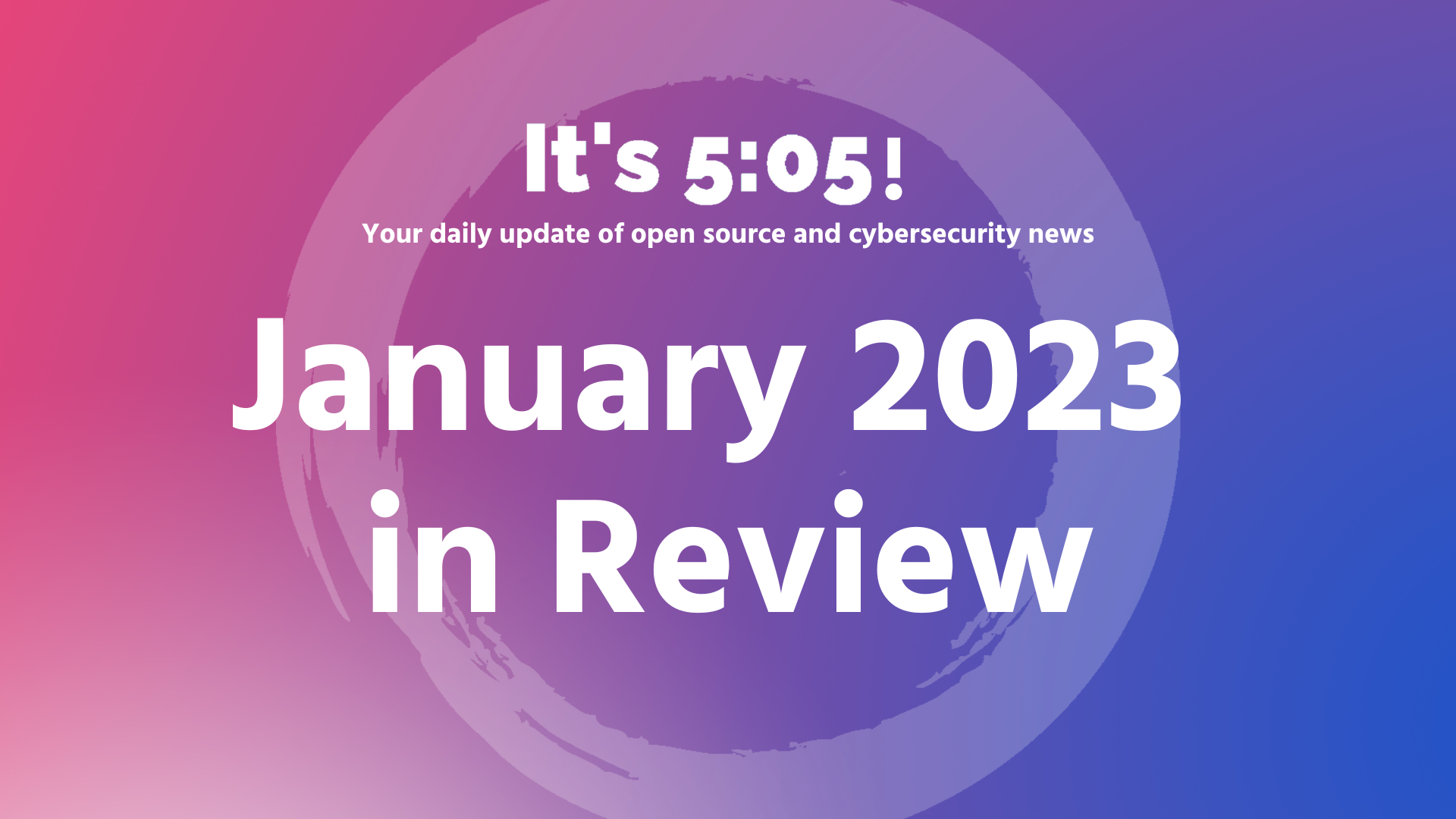 January 2023 in Review - It's 5:05